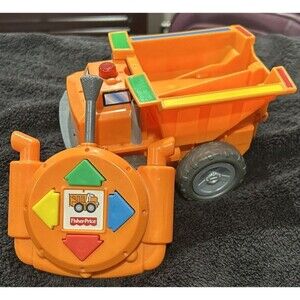 Fisher Price Remote Control & Truck from Big Action Construction Site - Working!